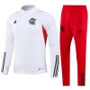 CR Flamengo Quarter Zip Sweatshirts Anzüge Suit 2023-24 Weiße Für Herren